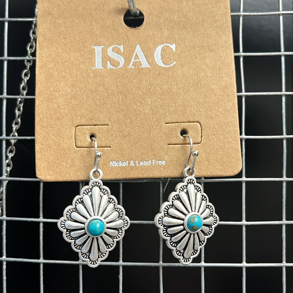 Concho turquoise earrings